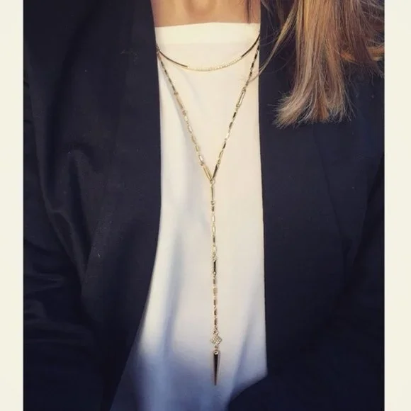 Stella & Dot [GOLD]⚜️Bianca Lariat Necklace - Picture 6 of 9